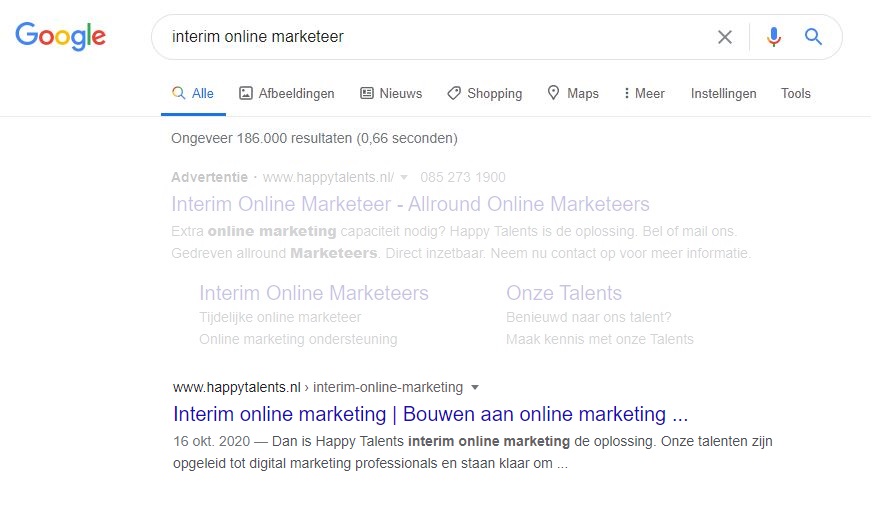 SERP-interim-online-marketeer